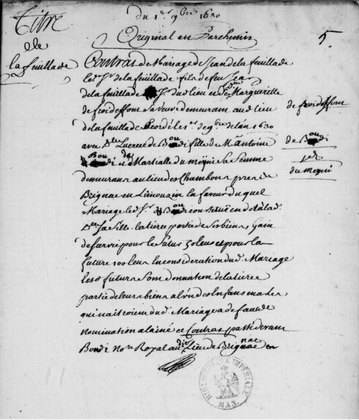 Acte de naissance